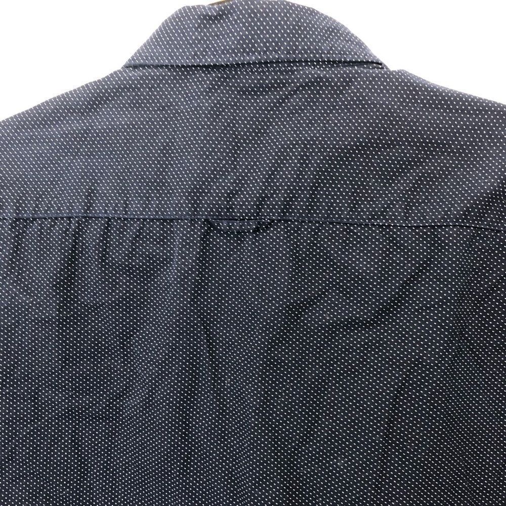 Denim & Flower Ricky Singh navy blue button up short sleeve collared shirt - Picture 13 of 14